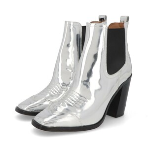 オフホワイト サイドゴアブーツ OWIA174E19D68077 9600 HIGH HEEL COWBOY BOOTIE レディース シルバー 新品 9600 40