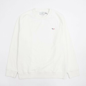 【新品】メゾン キツネ トップス スウェット トレーナー ホワイト メンズ MAISON KITSUNE P700 XXL