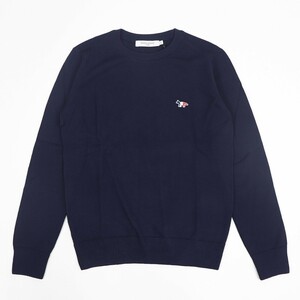 【新品】メゾン キツネ ニット セーター ネイビー ユニセックス MAISON KITSUNE P480 L