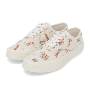 [ new goods ] mezzo n fox sneakers low cut white flower white 42