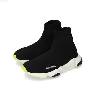 バレンシアガ BALENCIAGA 597425 W2DB9 スピードランナー スニーカー キッズ ブラック ネオンイエロー 27