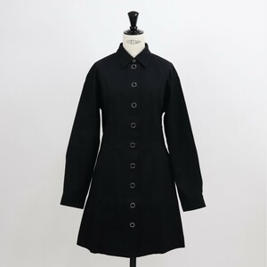 [ new goods ] mezzo n fox HW01608WW0001 mantle coat black MAISON KITSUNE P198 34