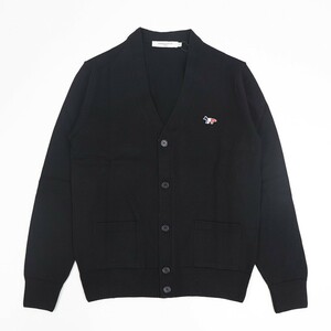 [ new goods ] mezzo n fox knitted cardigan black MAISON KITSUNE P199 XS