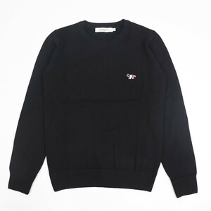 [ new goods ] mezzo n fox knitted sweater black MAISON KITSUNE P199 XS