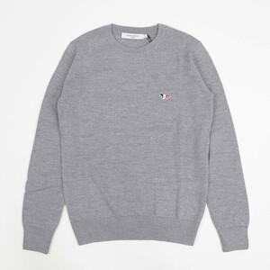 [ new goods ] mezzo n fox knitted sweater gray MAISON KITSUNE H150 L