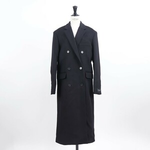 【新品】メゾン キツネ ロングコート JW02203WM0020 ブラック MAISON KITSUNE P198 38