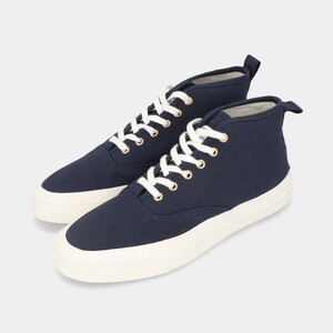 【新品】メゾン キツネ スニーカー ハイカット ロゴ ネイビー MAISON KITSUNE P480 36