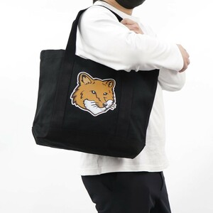 【新品】メゾン キツネ LW05101WW0050 トートバッグ ブラック MAISON KITSUNE P199 BAG