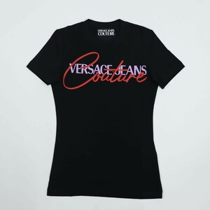 【新品】ヴェルサーチ 72HAHT07 CJ030 Tシャツ ブラック VERSACE 899 XS