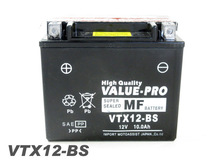 VTX12-BS 即用バッテリー ValuePro / 互換 YTX12-BS ゼファー400 ゼファーX KLE500 ZX-9R W800 ZZ-R600 バルカン900 ZRX1200 DAEG_画像1