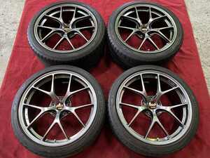 ベンツ　Cクラス　C63-S　BBS　RI-D　DURA　Fr8.5J-19+35　Rr9.5J-19　+50　112　5H66.6Φ　ヨコハマV105　245/35　265/35R19　４本セット