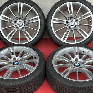 BMW純正 E90 3シリーズ Mスポーツ 18インチ 8J +34 8.5J +37 5穴 PCD120 HANKOOK/ZEETEX 255/35ZR18-225/40ZR18ラジアル4本。
