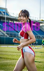 pure 陸上女子 アスリート女子 ラミネート加工A4サイズ 匿名配送 美人ポスター 高品質 b1009