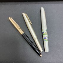 万年筆 3本セット PLATINUM ペン先 14K 18K 現状品_画像1