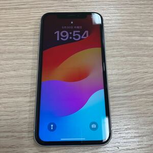 docomo iPhone XR 64GB NT032J/A ホワイト SIMロック解除 現状品 判定○ バッテリー残量87%