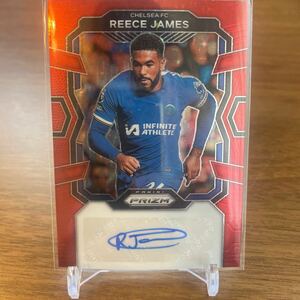 2023-24 REECE JAMES AUTO PANINI PRIZM PREMIER LEAGUE RED AUTO soccerトレカ　サインカード　チェルシー　イングランド代表