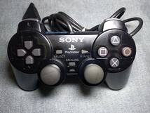 playstation２ SONY 純正 デュアルショック 2 コントローラー SCPH-10010 ミッドナイトブラック_画像1