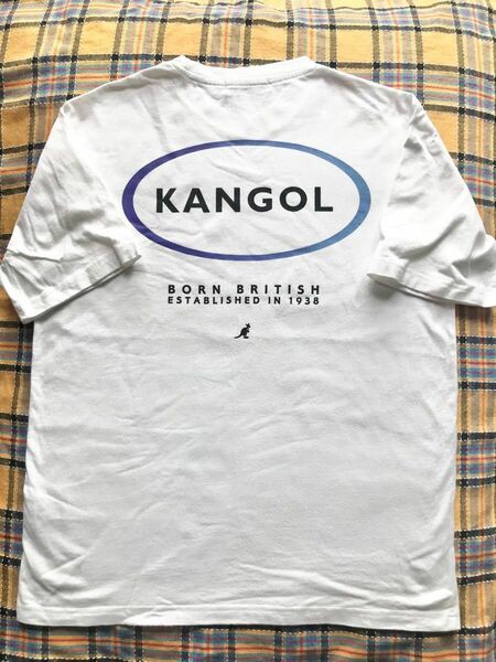 RAGEBLUE×KANGOL バックプリント　サークルロゴTシャツ