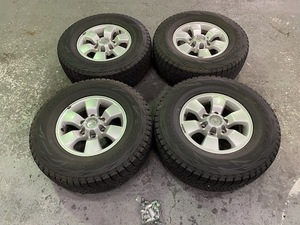 *C-6865 215 Hilux Surf оригинальный 16 дюймовые легкосплавные колесные диски Bridgestone Blizzak DM-V1 зимний 265/70-16 оригинальный гайка есть хранение в помещении *