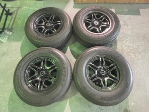 ☆C-8577 FJ サーフ プラド ジャオスヴィクトロン17インチアルミ 17×8J＋25 139.7-6ｈ ブリヂストンデューラーH/T 265/70-17 室内保管