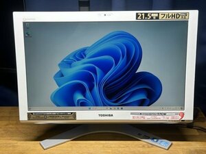 WEBカメラ/中古/WIN11/メモリ8GB/爆速SSD/dynabook フルHD21型/Core i5/TOSHIBA　D711/T7CB一体型　現状品