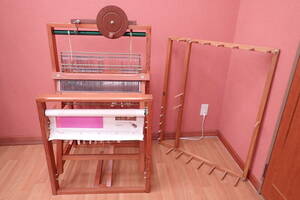 sa.. hand weave machine woven machine integer . pcs roller volume construction type hand made handicrafts old .. Sakai . machine industry corporation A05145T