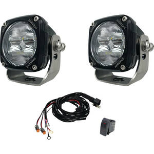 【未使用・送料無料】タイガーライト　LEDライト　2個セット　12V-24V対応　tigerlights Dual LED 3" Mojave Light Kit