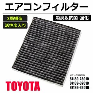 トヨタ ヴォクシー 60系 エアコンフィルター 純正互換 自動車 クリーンフィルター 3層 87139-28010 AZR60 AZR65/7-110