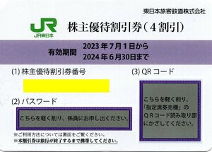 ▼.[平日10-16時は迅速対応] JR東日本 株主優待割引券(鉄道4割引) 1-10枚 2024/6/30期限 即決 株主優待券 [番号メール通知は送料無料]