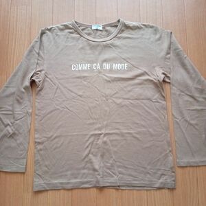 (46)COMME CA DU MODE　size150　茶色Ｔシャツ　コムサ