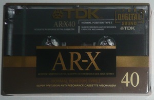  cassette tape *TDK AR-X*40 minute ** unopened * normal * position 