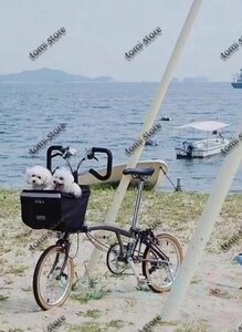 Twtopse 16L 防水バイク自転車ブロンプトン用バスケットバッグ大容量反射サイクリング自転車アクセサリーデリバリー宅配