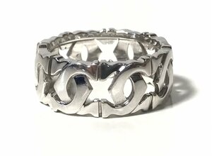  beautiful goods Cartier Cartier Anne torulase ring 750 white gold 7g 13 number ring accessory 