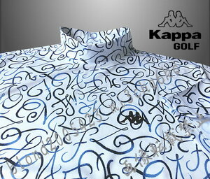 ■新品【Kappa GOLF】カッパゴルフ 吸汗速乾 抗菌防臭 全体デザイン ストレッチ モックネック半袖シャツ■WH/XL(LL)