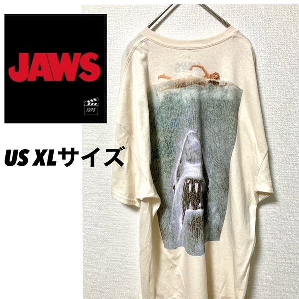 ★新品★即決★送料無料★匿名発送★ JAWS ジョーズ Tシャツ 映画Tシャツ 鮫 XLサイズ(US規格)