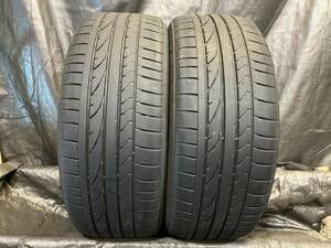 バリ溝 ブリヂストン 225/50R18 POTENZA RE050A 2本セット 中古タイヤ 225/50-18