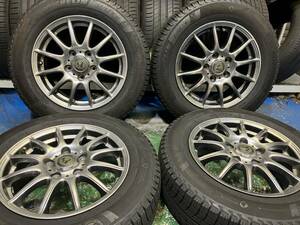 中古 スタッドレス 15インチ タイヤホイールセット エスクアィア ノア ヴォクシー など 195/65R15 195/65-15 バリ溝