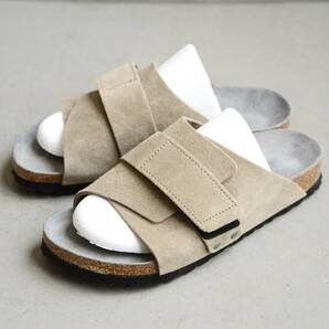 【美品】ビルケンシュトック キョウト 37 ナロー トープ グレー BIRKENSTOCK KYOTO