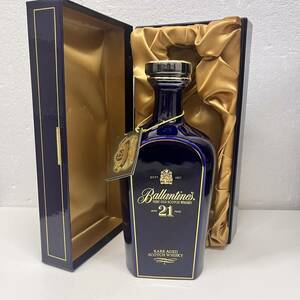 【C-24920】Ballantines（バランタイン）21年 ベリーオールド レアエイジ 43％ 700ml 陶器ボトル 未開栓 箱付き 保管品