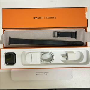 【C-22556】Apple Watch series5 HERMES 40mm 本体 アップルウォッチ エルメス 黒 MX3J2J/A 使用感あり IMEI:356357169700837 判定[〇]