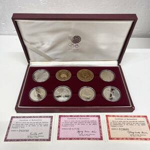 【C-25124】 韓国 ソウルオリンピック 1988 2000ウォン・1000ウォン 白銅貨 6種セット 記念硬貨セット 箱付き コレクション