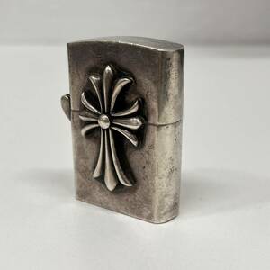 【C-25129】CHROME HEARTS クロムハーツ ZIPPO ジッポライター CHクロス 2000刻印 SV925 148ｇ 火花確認済み 現状品