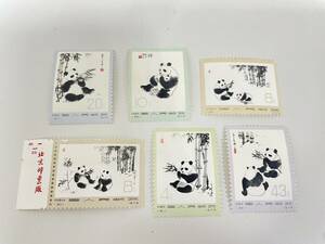 [F-14991] unused China person . postal large Panda 1973 6 kind 57 / 58 / 59 / 60 / 61 / 62 condition photograph verification China stamp large bear cat 