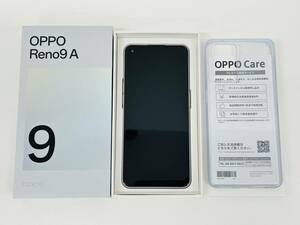 [TJ-3902]1 иен ~ OPPO Reno9 A CPH2523 moon белый 8GB/128GB SIM свободный IMEI 861067060772271 б/у хранение товар рабочее состояние подтверждено коробка иметь 