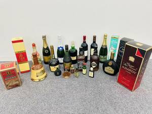 【TJ-3844a】1円～ お酒おまとめ 洋酒 中国酒 ワイン ウィスキー ブランデー コニャック ナポレオン 未開栓 古酒 長期保管品 飲み比べ 