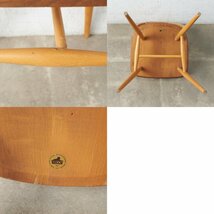 [67317]ercol スポーク 4本 フープバックチェア アーコール 椅子 ダイニングチェア 曲木椅子 エルム材 天然木 イギリス 英国 シンプル_画像10