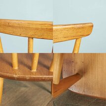 [74550]レア ercol ボウトップチェア アーコール 英国 ヴィンテージ ダイニングチェア ボウバック ファンバック ウィンザー 木製 椅子_画像7