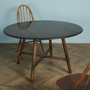 [77299]ERCOL オールドコロニアル ドロップリーフ テーブル 伸長式 ダイニングテーブル バタフライテーブル 拡張 アーコール イギリス