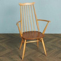 [77520]ERCOL ゴールドスミス チェア アーコール 英国 エルム ヴィンテージ ウィンザー アームチェア ダイニングチェア イギリス 木製_画像1