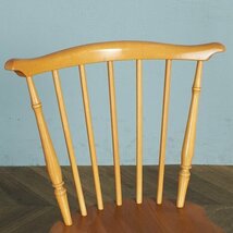 [77427]レア ERCOL ファンバックチェア 英国 ヴィンテージ コームバック チェア 木製 椅子 ダイニングチェア スピンドル アーコール_画像4